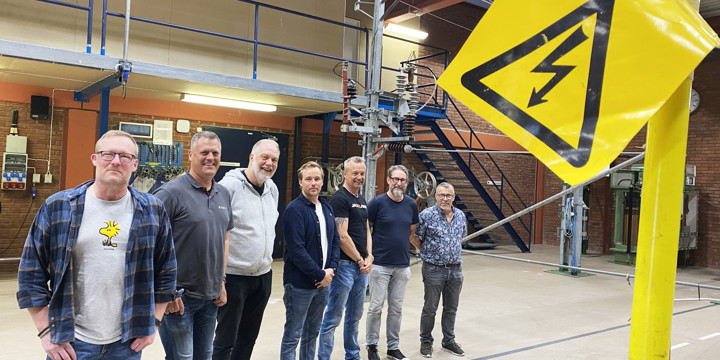 Teamet på elkraft på Trafikverksskolan