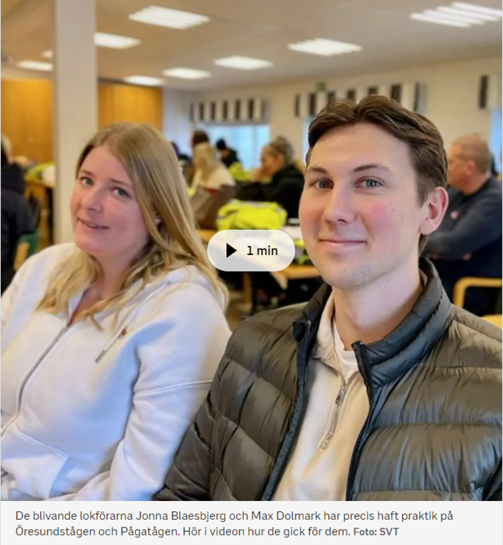 SVT Nyheter - Rekordmånga söker lokförarutbildningen